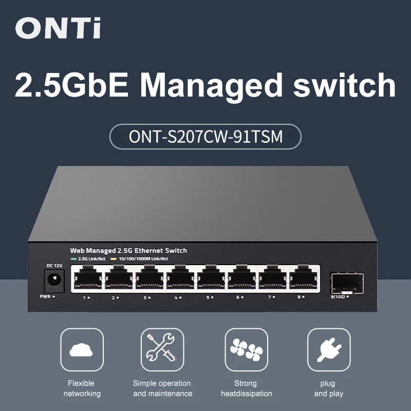 ONTi 2.5GbE Managed Switch 8 P - Sfp+ 10G Managed Switch 8 Port 评论和价格